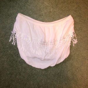 White bandeau top